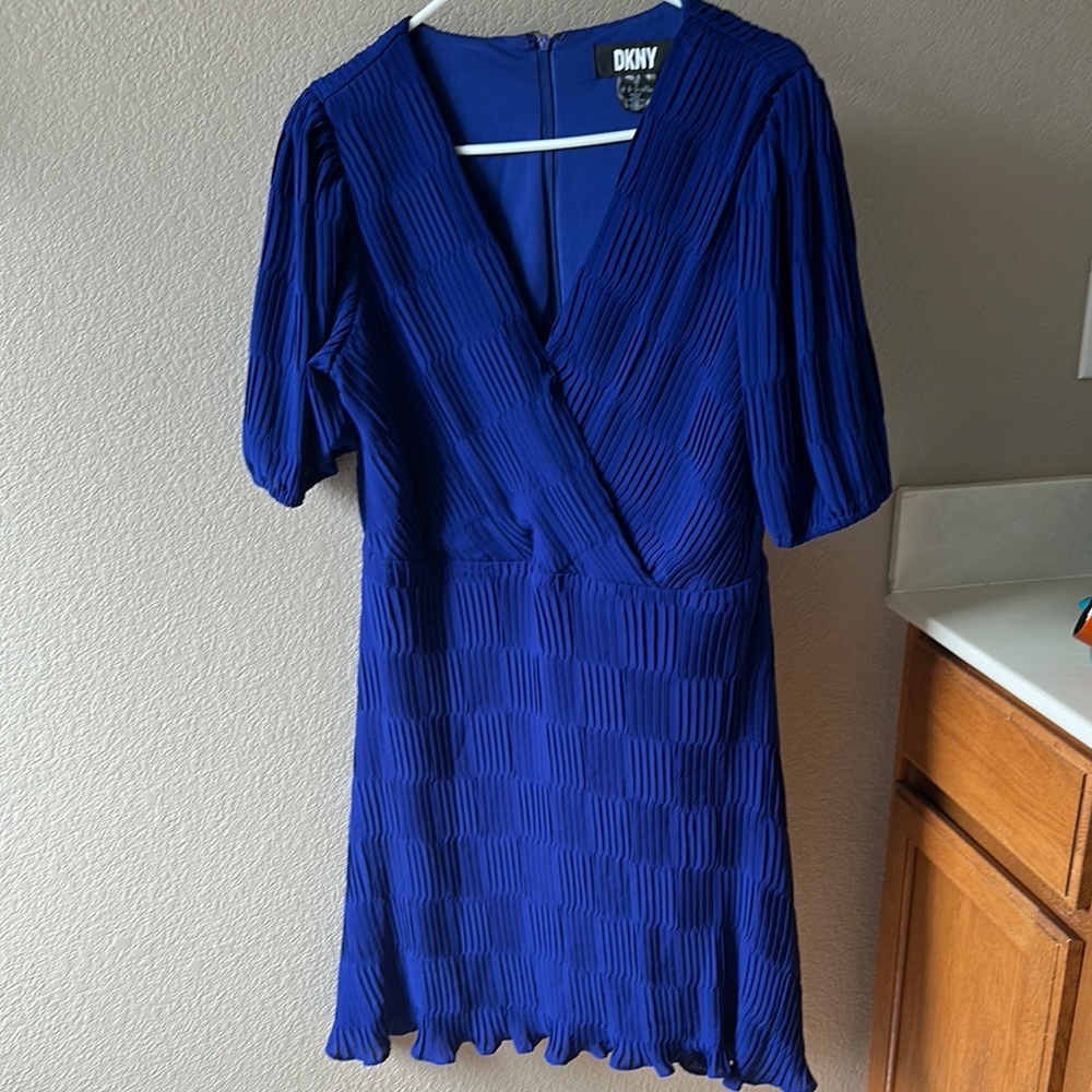 Gently Used DKNY Royal Blue Pleated Dress